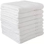 Eight 24x50" Commercial Hospitality White Towels
