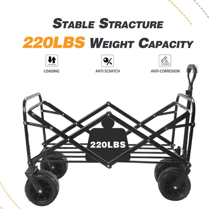 Collapsible Heavy Duty Folding Utility Shopping Cart