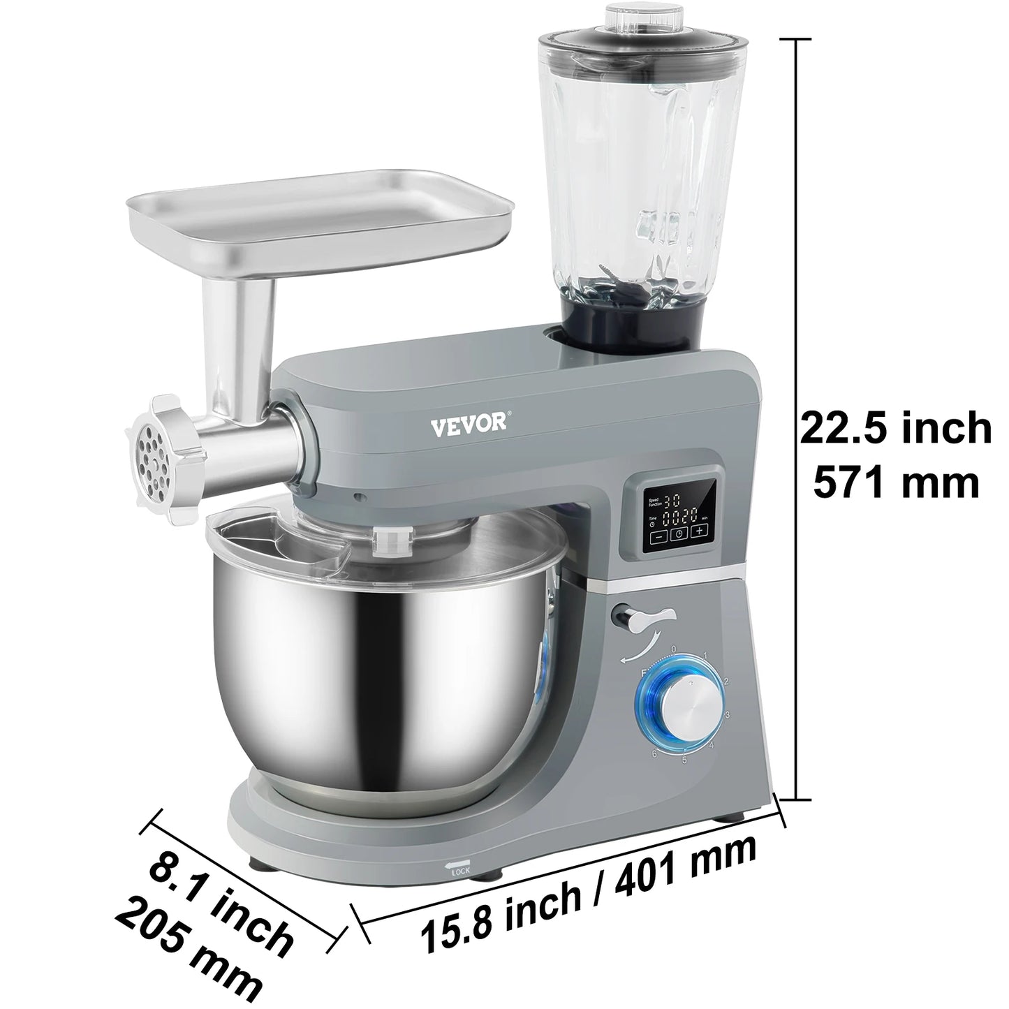5 IN 1 Multifunctional Electric Mixer with 6 Speeds