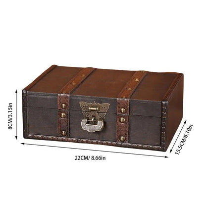 Retro Storage Wooden Jewelry Box
