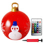 24 Inch Inflatable Christmas Balls New Years Christmas Ornaments with Lights PVC Giant Inflatable Christmas Balls Holiday Decor