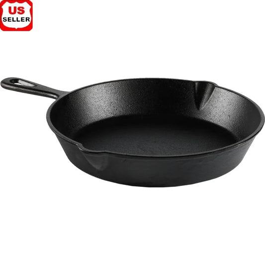 10.5 inch Pre-Seasoned Cast Iron Skillet