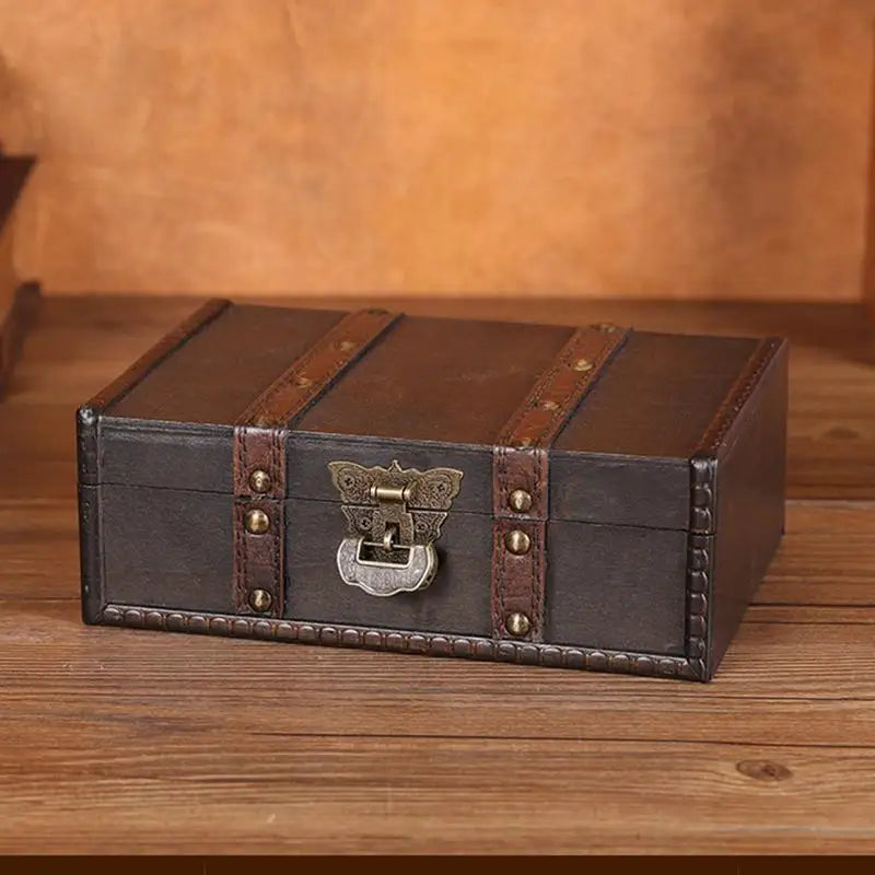 Retro Storage Wooden Jewelry Box