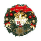 Christmas Hanging Decorations Versatile PVC Door Decor Wreaths Bow/Berry/Santa/Reindeer Artificial Wreaths Home New Years Gifts