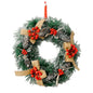 Christmas Hanging Decorations Versatile PVC Door Decor Wreaths Bow/Berry/Santa/Reindeer Artificial Wreaths Home New Years Gifts