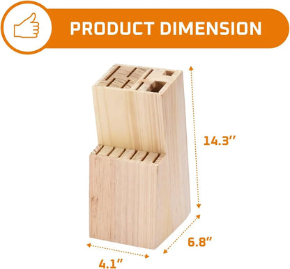 15pcs Kitchen Knife Set with Wooden Holder