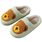 Cute Bear Slippers Fluffy Winter House Shoes Lightweight Women Winter Slippers Bedroom Slippers Cozy Soft Plush Home Slippers