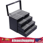 24-Slots Glass Organizer Storage Box Display Holder