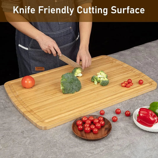 30x20" Bamboo Cutting Board for Kitchen
