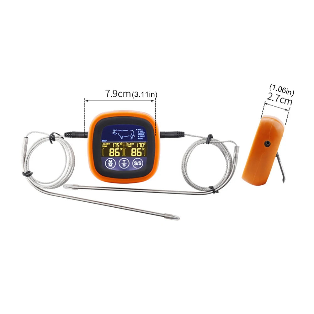 2 probe Kitchen and BBQ Digital Meat Thermometer