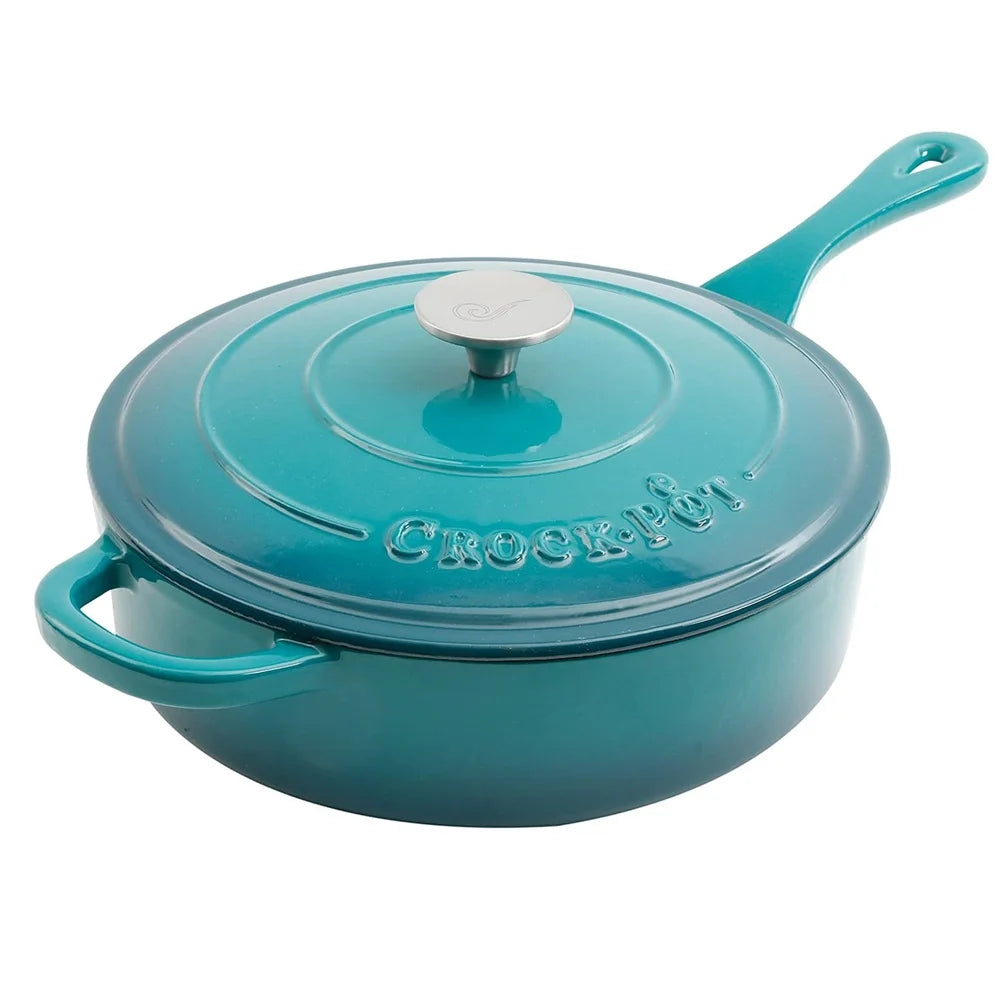 Heavy Duty Enameled Nonstick Cast Iron Skillet