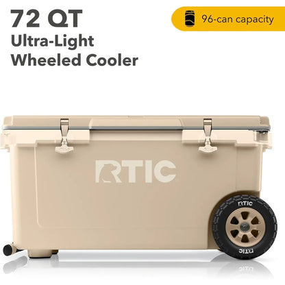 72 Quart Ultra-Light Wheeled Portable Ice Chest