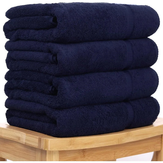 Four Super absorbent, 100% Turkey cotton towels