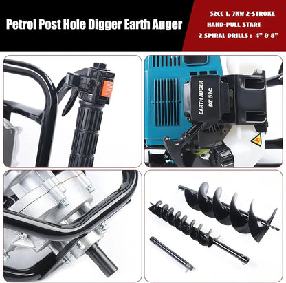 2.3HP Gas Powered Auger Post Hole Digger