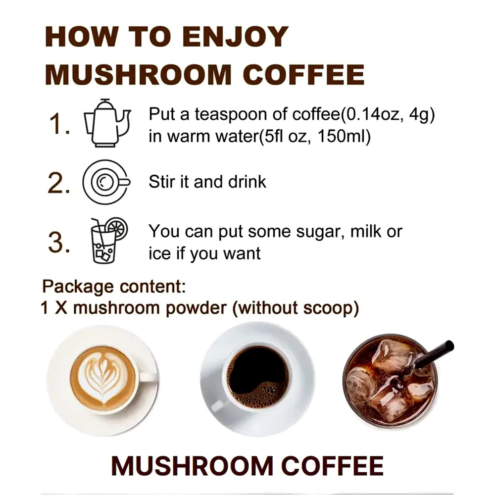 6-in-1 Organic Mushroom Coffee Powder