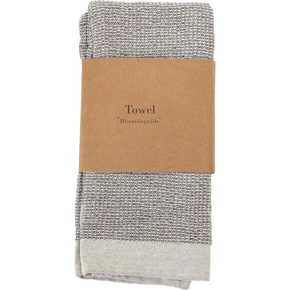 Two Soft Cotton Waffle Weave Kitchen Towels