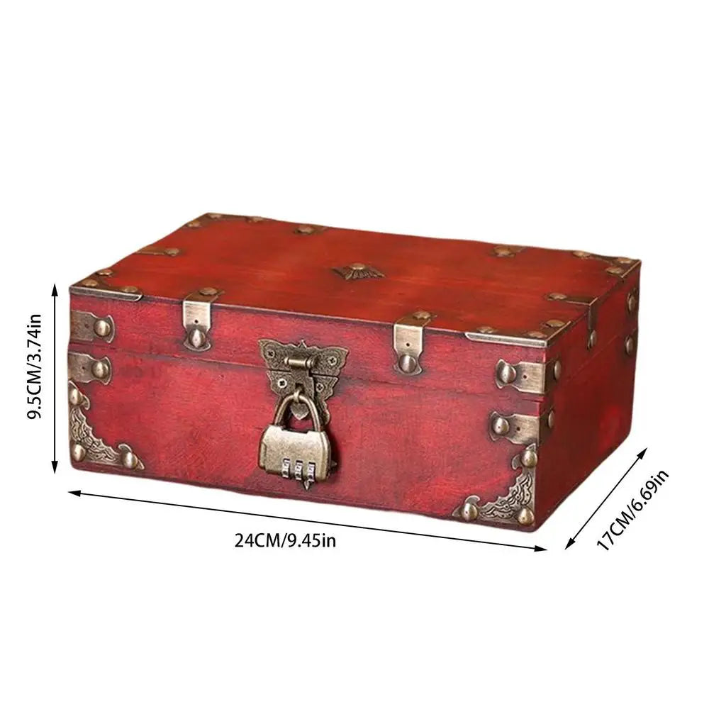 Retro Storage Wooden Jewelry Box