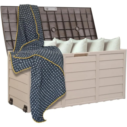 75 Gallon Lockable Patio Deck Storage Box
