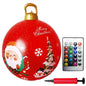 24 Inch Inflatable Christmas Balls New Years Christmas Ornaments with Lights PVC Giant Inflatable Christmas Balls Holiday Decor