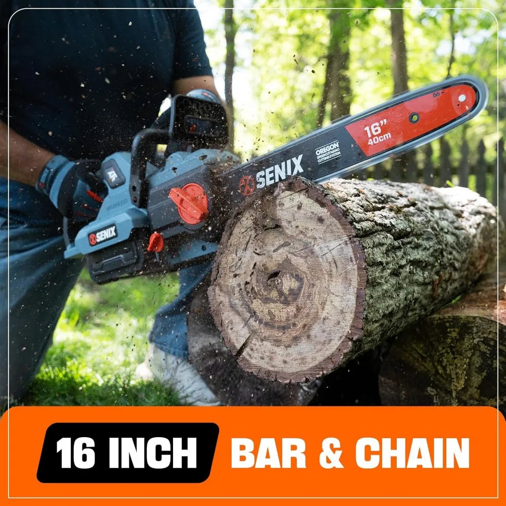 16" 60V Electric Cordless Battery Powered Chainsaw