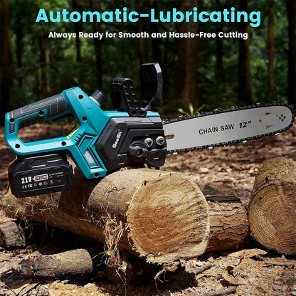12-Inch Brushless Electric Cordless Chainsaw for Pruning