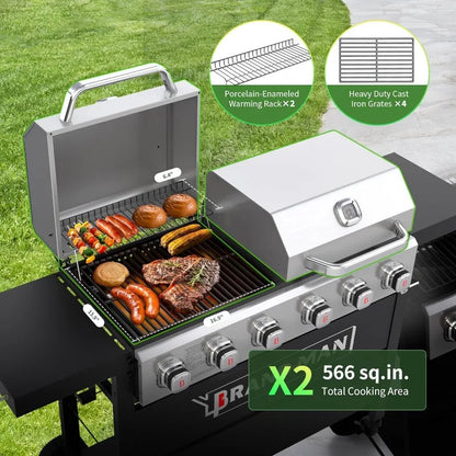 6 Burner Propane Gas BBQ Grill