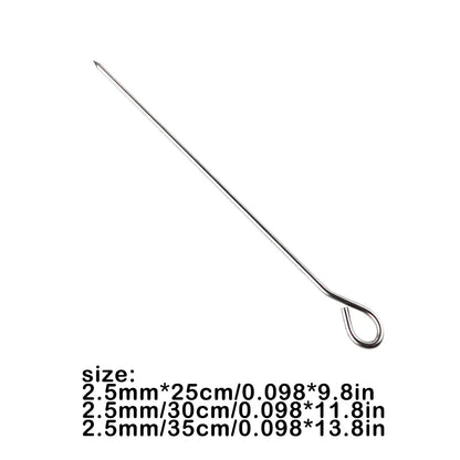 30 Pieces Barbeque Duck Pork Beef Skewer Portable Vegetable Grilling Roll Needles Cooking Tool Kitchen Supplies 2.5x35cm