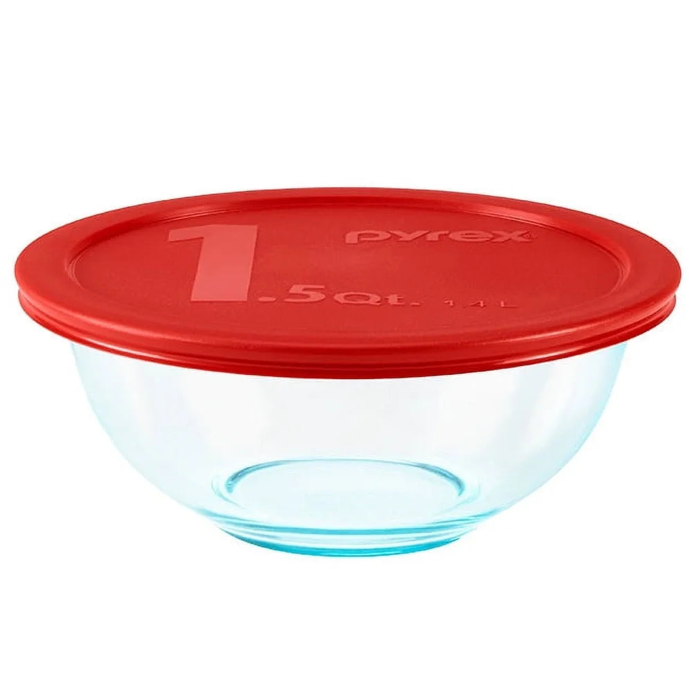 8-Piece Durable Glass Mixing Bowl Set