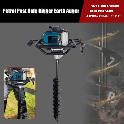2.3HP Gas Powered Auger Post Hole Digger