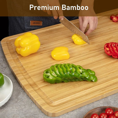 30x20" Bamboo Cutting Board for Kitchen