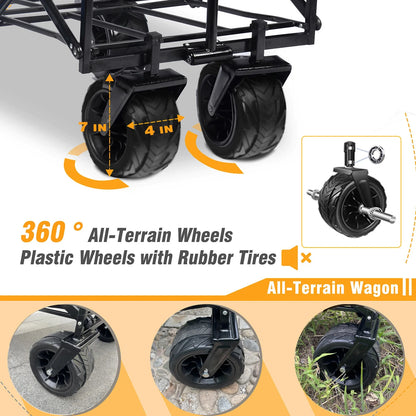 Collapsible Heavy Duty Folding Utility Shopping Cart