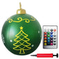 24 Inch Inflatable Christmas Balls New Years Christmas Ornaments with Lights PVC Giant Inflatable Christmas Balls Holiday Decor
