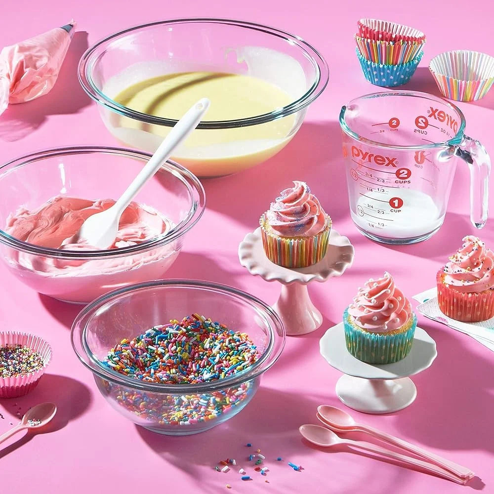 3-Piece Glass Mixing Bowl Set
