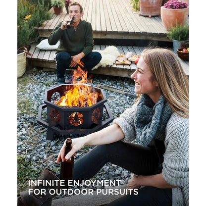 35 inch Outdoor Wood Burning Fire Pit
