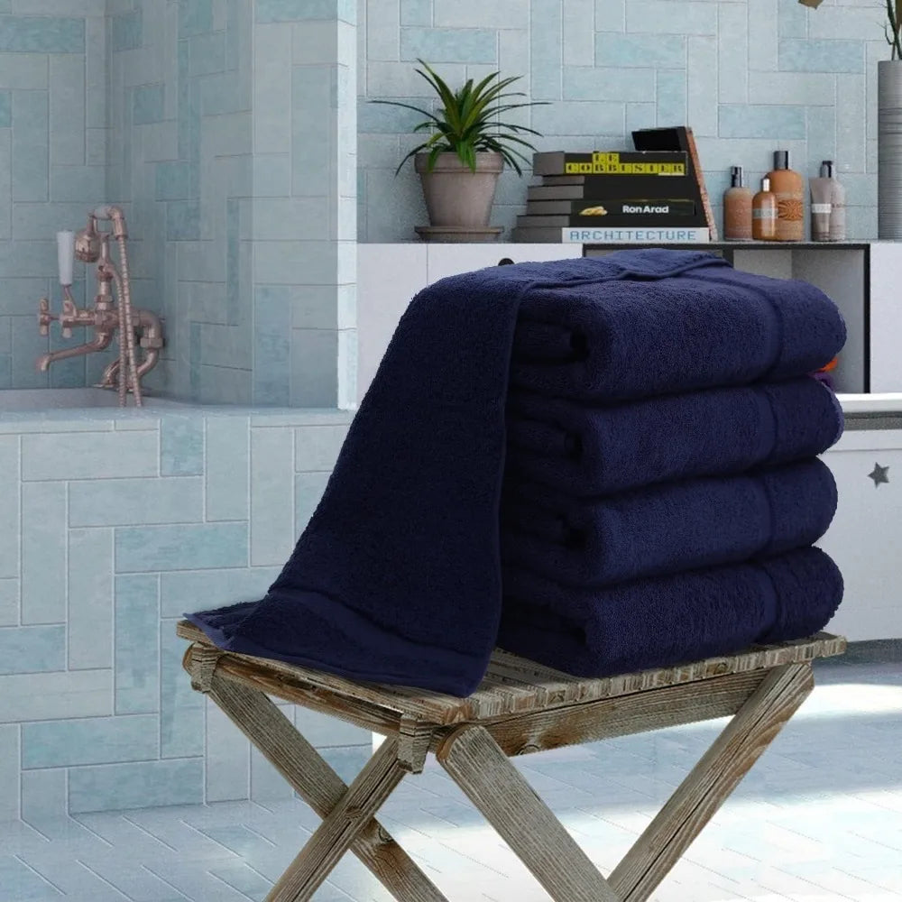 Four Super absorbent, 100% Turkey cotton towels