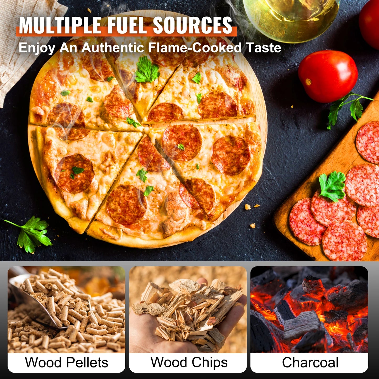 12inch Outdoor Grill & Pizza Charcoal Fired Maker