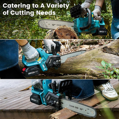 12-Inch Brushless Electric Cordless Chainsaw for Pruning