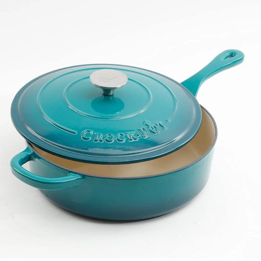 Heavy Duty Enameled Nonstick Cast Iron Skillet