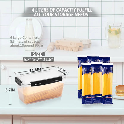 4-pack Airtight Food Storage Containers with Lids