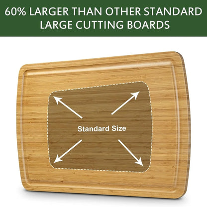 30x20" Bamboo Cutting Board for Kitchen