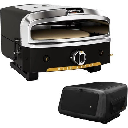 16" Outdoor Pizza Oven with Rotating Stone