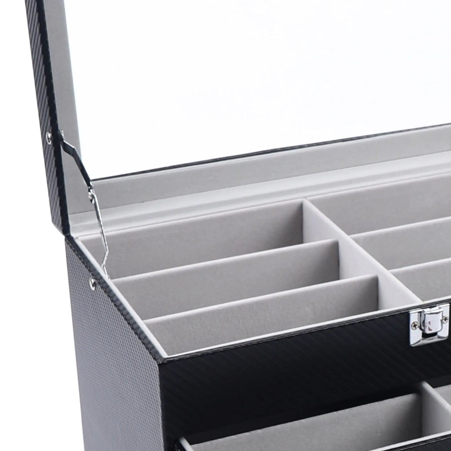 24-Slots Glass Organizer Storage Box Display Holder