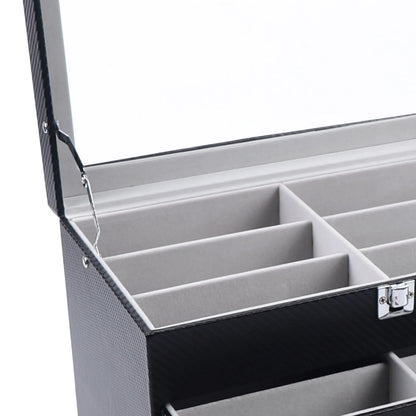 24-Slots Glass Organizer Storage Box Display Holder